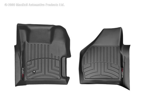 WeatherTech 08-10 Ford F250/F350/F450/F550 Super Duty Regular Cab Front FloorLiner - Black - 441261