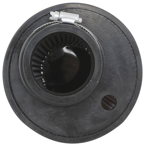 K&N Universal Clamp-On Air Filter 2.375in Flg ID x 5.21875in B OD x 3.5in T OD x 3.75in H - RU-1624
