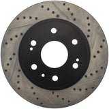 StopTech 05-10 GMC Sierra 1500 (w Rear Drum) / 07-09 GMC Yukon Front Left Slotted & Drilled Rotor - 127.66057L