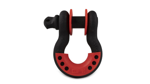 Body Armor 4x4 3/4in Black D-Ring with Red Isolators Single - 3203