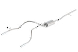 Borla 14 Silv/Sierra 1500 C/B Touring Exhaust /2.75in in Muffler 2.25inout 4inTIp SS Rear Exit - 140535