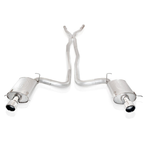 Stainless Works 2004-07 Cadillac CTS-V 3in Exhaust X-Pipe Chambered Mufflers High-Flow Cats 4in Tips - CTSVEHX