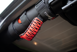 Fishbone Offroad Paracord Grab Handles w/Three Straps Red - FB55280