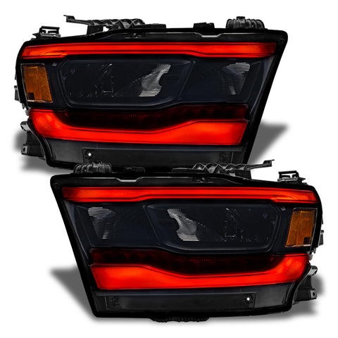 Oracle 19-21 Dodge RAM 1500 Reflector LED Headlight DRL Kit - w/Simple Controller - 1281-504
