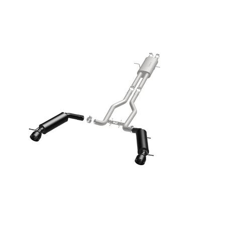MagnaFlow Cat-Back 15-16 Land Rover Ranger Rover V6 SS 2.5in Dual Split Rear Exit 4.5in Black Tips - 19123