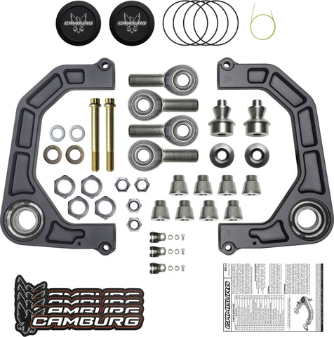 Camburg Toyota Tacoma 05-23 / 4-Runner 03-23 / FJ 07-14 KINETIK V2 Billet Uniball Upper Arms - CAM-310184-GRY