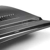 Anderson Composites 2018 Ford Mustang Super Snake Double Sided Carbon Fiber Hood - AC-HD18FDMU-SN-DS