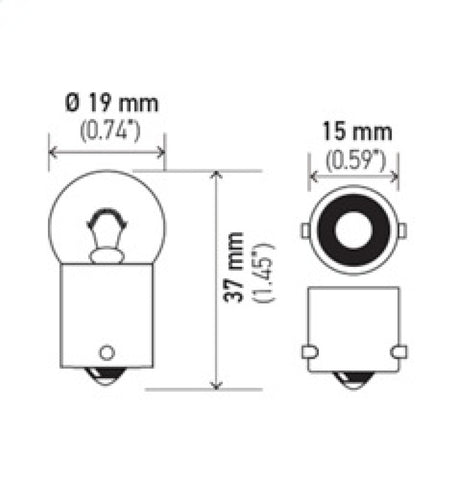 Hella Bulb 5007 12V 5W Ba15S B6 Sb - 5007SB