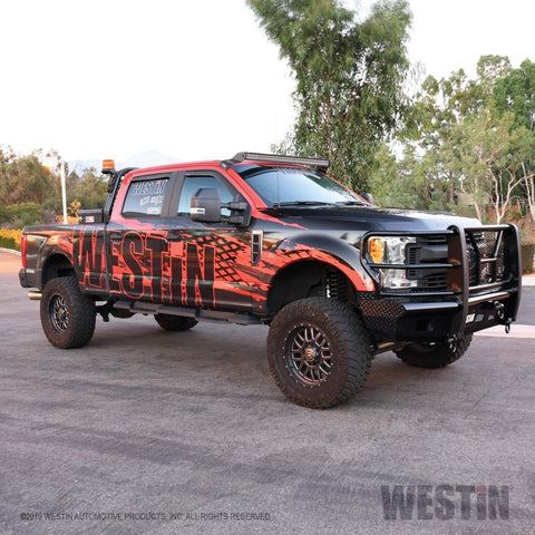 Westin/HDX 17-18 Ford F-150 SuperCrew Xtreme Nerf Step Bars - Textured Black - 56-23945
