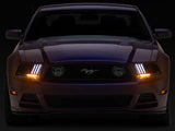 Raxiom 13-14 Ford Mustang LED Projector Headlights SEQL Turn Signals- Blk Housing (Clear Lens) - 426686