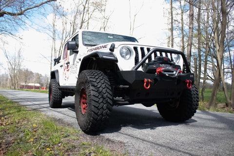 Fishbone Offroad 2018+ Jeep Wrangler JL/JLU/2020+ Gladiator JT Steel Front Fender Flares - Black - FB23454F