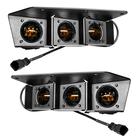 Oracle High 21-22 Ford Bronco Triple LED Fog Light kit for Steel Bumper - 5890-005
