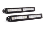 Diode Dynamics 12 In LED Light Bar Single Row Straight Clear Wide (Pair) Stage Series - DD5023P