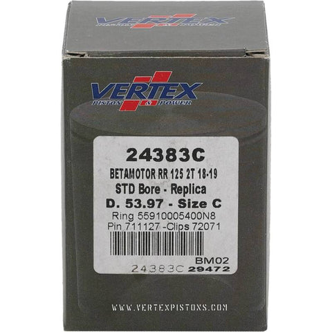 Vertex Piston 18-24 Beta RR 2T 125 125cc Cast Replica Piston Kit - 24383C