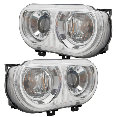Oracle 08-14 Dodge Challenger SMD HL (HID Style) - ColorSHIFT w/ Simple Controller - 7132-504