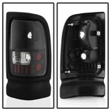 xTune Dodge Ram 1500/2500/3500 94-01 Euro Style Tail Lights Black ALT-ON-DRAM94-BK - 5012753