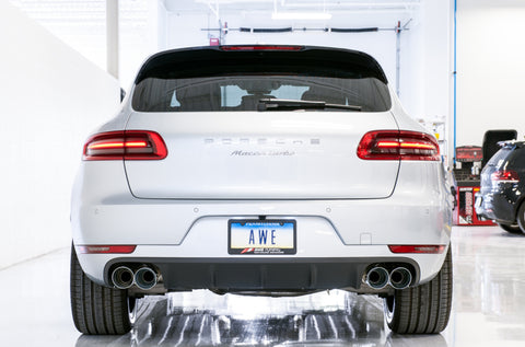 AWE Tuning Porsche Macan Touring Edition Exhaust System - Chrome Silver 102mm Tips - 3015-42068
