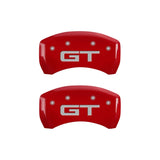 MGP Rear set 2 Caliper Covers Engraved Rear 2015/GT Red finish silver ch - 10203R2MGRD