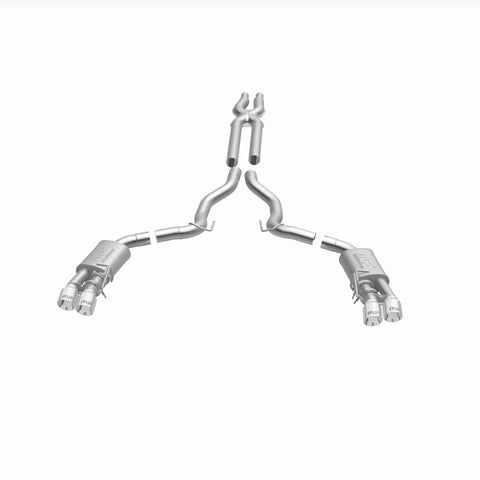 MagnaFlow SYS Cat-Back 2018 Ford Mustang GT 5.0L Competition Dual Exit Polished 4in Tips - 19368