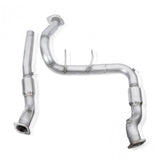 Stainless Works 2017 F-150 Raptor 3.5L 3in Downpipe High-Flow Cats Factory Connection - FTR17DPCAT