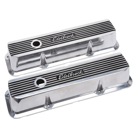Edelbrock Valve Covers Elite II Ford FE 1958-76 Polished - 4277
