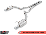 AWE Tuning S550 Mustang GT Cat-back Exhaust - Touring Edition (Chrome Silver Tips) - 3015-32084