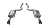 Corsa 2015-2017 Ford Mustang GT 5.0 3in Axle Back Exhaust Black Dual Tips (Touring) - 14329BLK