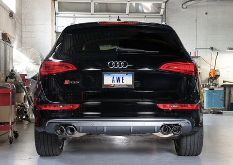 AWE Tuning Audi 8R SQ5 Touring Edition Exhaust - Quad Outlet Diamond Black Tips - 3015-43056