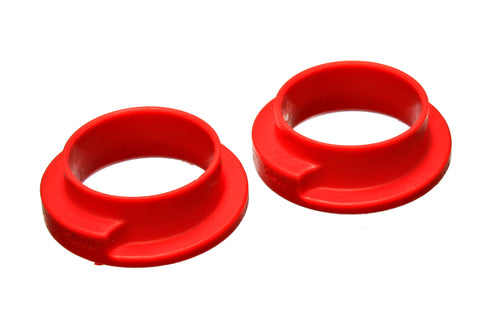 Energy Suspension Universal 2-3/16in ID 3in OD 1in H Red Coil Spring Isolators (2 per set) - 9.6115R