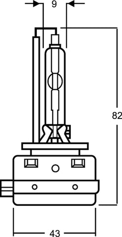 Hella HID Capsule D1S 12V 35W Bulb - H83074001
