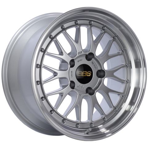 BBS LM 17x9 5x130 ET17 CB71.6 Diamond Silver Center Diamond Cut Lip Wheel - LM136DSPK