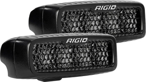 Rigid Industries SR-Q Series PRO Midnight Edition - Spot - Diffused - Pair - 905513BLK