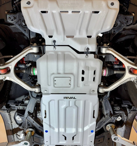Rival 2024-2026 Ford Ranger Ford Ranger Raptor Aluminum Transmission And Cat Converter Skid Plate - 2333.1886.4.6