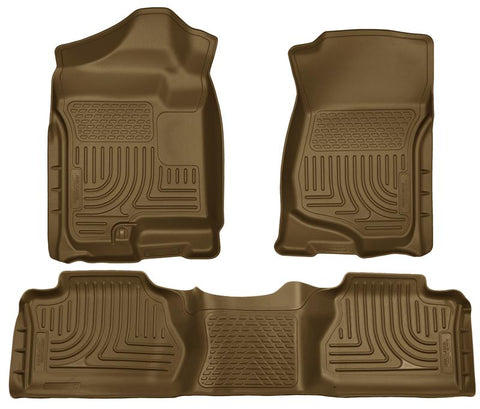 Husky Liners 07-13 GM Escalade ESV/Avalanche/Suburban WeatherBeater Tan Front/2nd Row Floor Liners - 98263