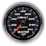 Autometer Cobalt 52mm 100-260 Deg F Electronic Water Temp Gauge - 6155