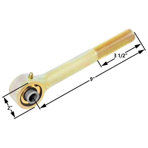 RockJock Johnny Joint 2in Narrow Rod End (Long Shank - 1in RH Thread 1.600in x .562in Ball) - RJ-305302-102