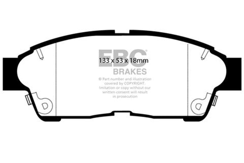 EBC 93-97 Geo Prizm 1.6 Ultimax2 Front Brake Pads - UD562