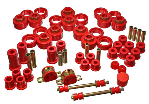 Energy Suspension 95-97 Chevy Tahoe / GMC Denali 4WD Red Hyper-flex Master Bushing Set - 3.18125R