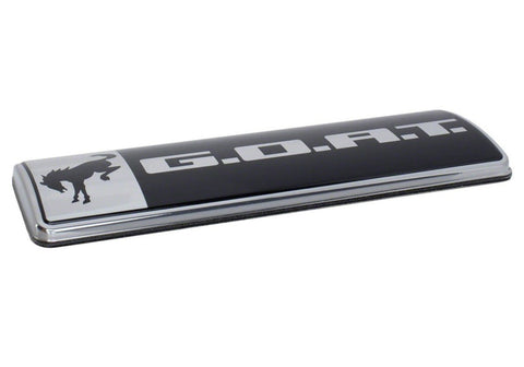 Ford Racing Bronco/Bronco Sport G.O.A.T. Badge - Black/Chrome - M-1447-GOAT