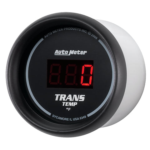 Autometer Z Series 52mm Black Digital 0-300 Deg F Transmission Temperature Gauge - 6349