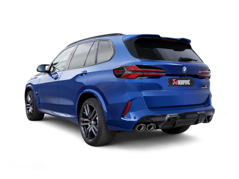 Akrapovic 2024+ BMW X5M / X6M (Face Lift) Slip-On Line (Titanium) w/Carbon Fiber Tips - S-BM/T/35H
