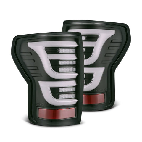 AlphaRex 07-13 Toyota Tundra LUXX-Series LED Tail Lights Black - 670030