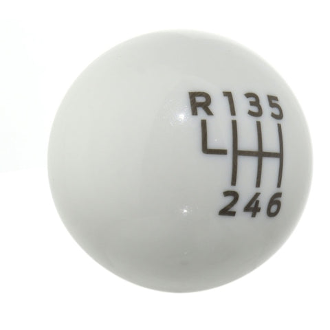 Ford Racing 15-19 Ford Mustang EcoBoost / GT w/ 6-Speed Manual Transmission Bullitt White Shift Knob - M-7213-M8B
