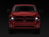 Raxiom 09-18 RAM 1500 Super White LED Halo Projector Headlights- Black Housing (Clear Lens) - R110150