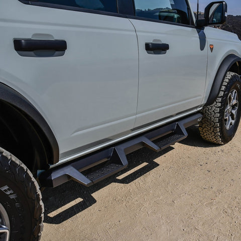 Westin/HDX 2021+ Ford Bronco Drop Nerf Step Bars - Textured Black - 56-14195
