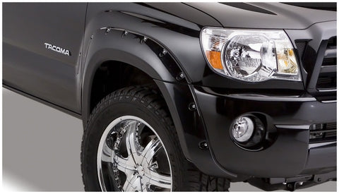 Bushwacker 05-11 Toyota Tacoma Fleetside Pocket Style Flares 4pc 60.3in Bed - Black - 31925-02
