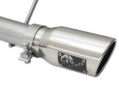 aFe Rebel Series CB 2.5in Dual Center Exit SS Exhaust w/ Polish Tip 07-15 Jeep Wrangler 3.6L/3.8L V6 - 49-48056-P