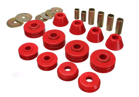 Energy Suspension GM Cab Mount Set - Red - 3.4108R