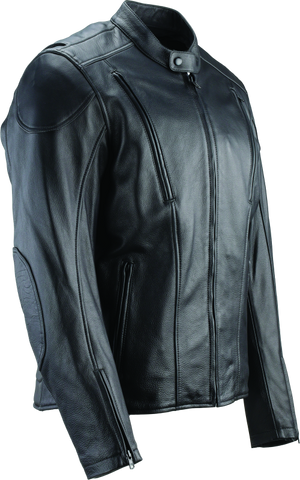 River Road Race Leather Jacket Black - Small - 094356