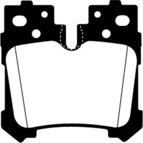 EBC 07+ Lexus LS460 4.6 Yellowstuff Rear Brake Pads - DP41812R